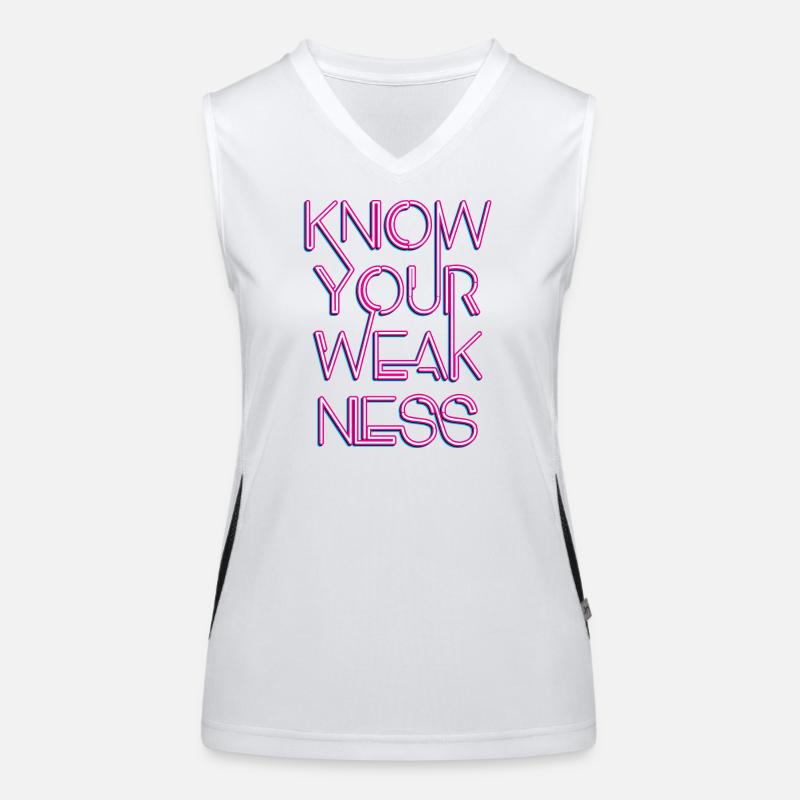 Know your weakness Women's Functional Contrast Tank Top