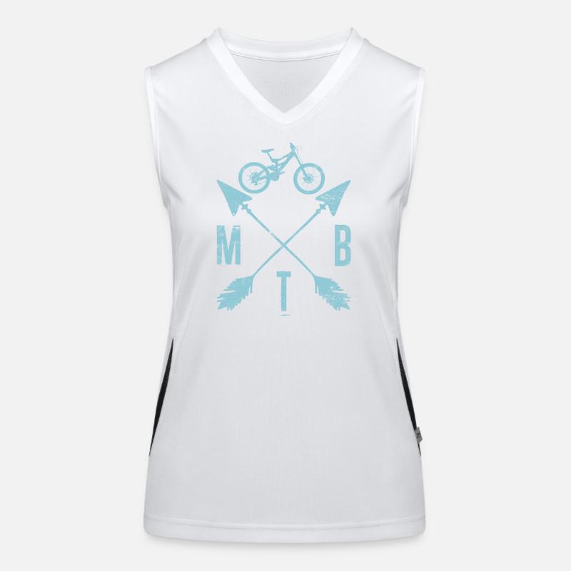 MTB Crest Bike Arrows Monogram Women's Functional Contrast Tank Top