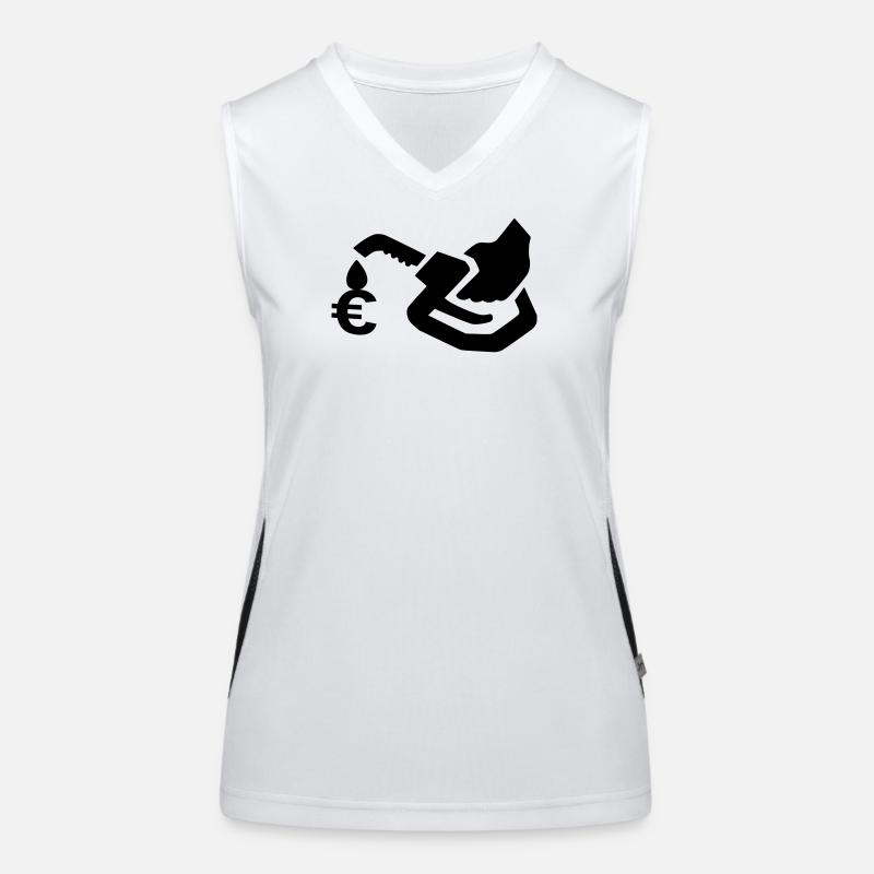gas pump Women's Functional Contrast Tank Top