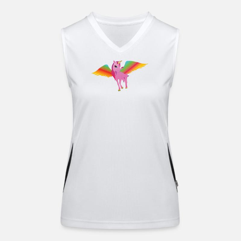 Ailes de licorne Débardeur respirant contrasté Femme