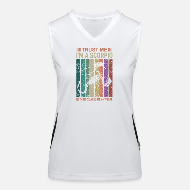 Sternzeichen Skorpion Funktionelles Kontrast-Tank Top für Frauen