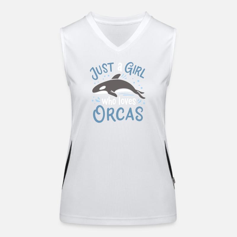 Orcas Orca lovers Women's Functional Contrast Tank Top