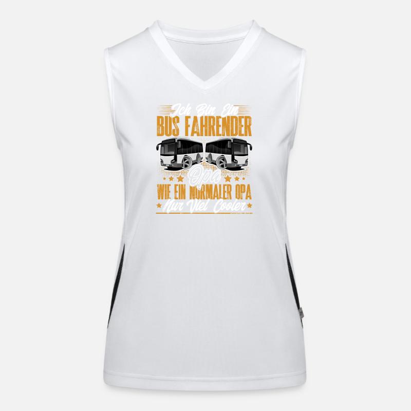 Busfahrer Opa Funktionelles Kontrast-Tank Top für Frauen