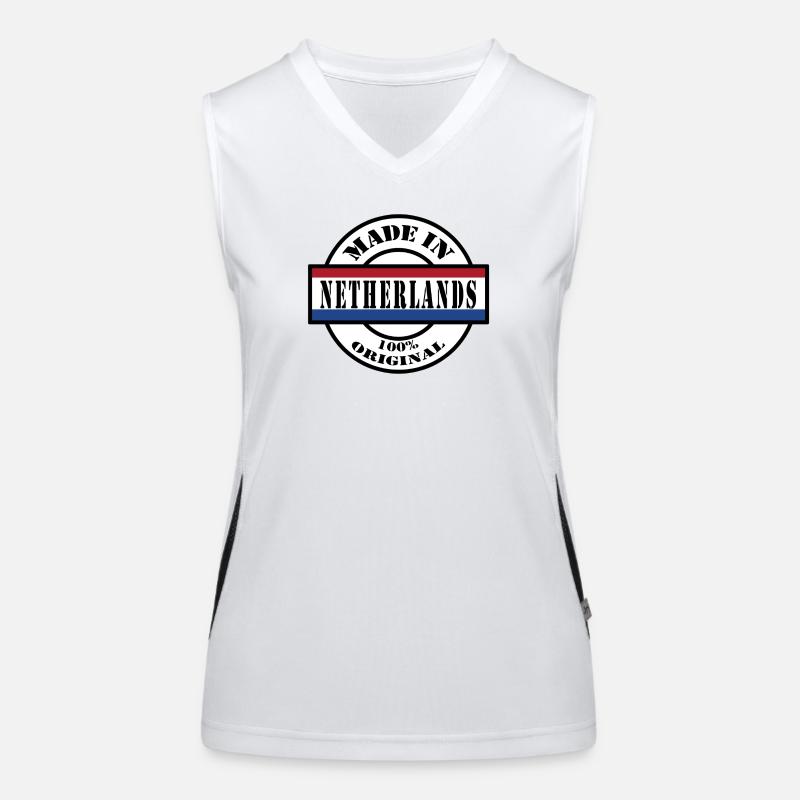 MADE IN NETHERLANDS Holland Netherlands Netherlands Gift Women's Functional Contrast Tank Top