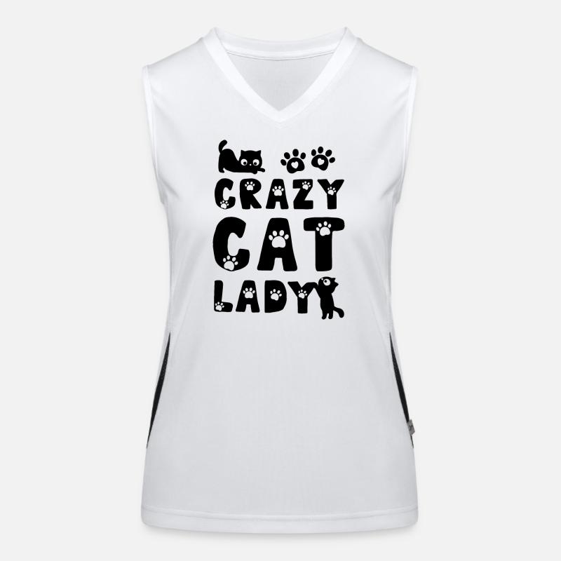 Katze Katzen Funktionelles Kontrast-Tank Top für Frauen