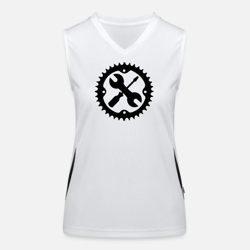 Logo de l’ensemble bike readyshap Débardeur respirant contrasté Femme