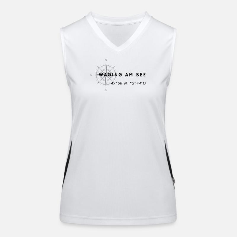 Abstrakte Geometrische Farbexplosion Funktionelles Kontrast-Tank Top für Frauen