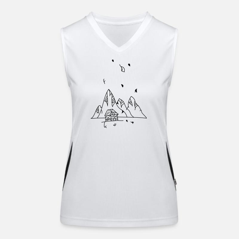 Montagne Débardeur respirant contrasté Femme