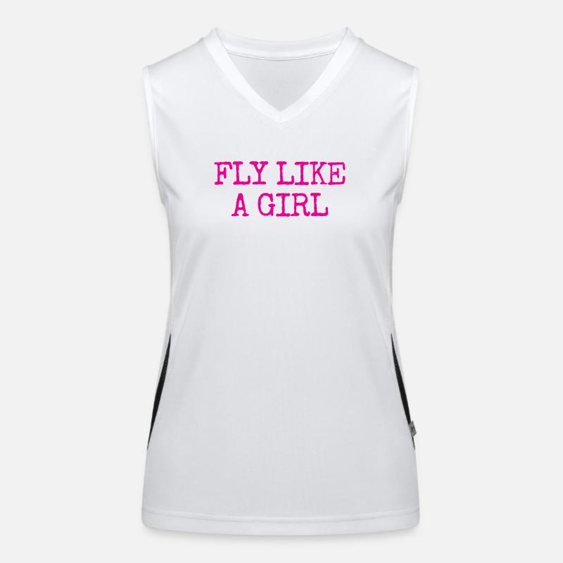 Pilot Aviation Flying Women's Functional Contrast Tank Top
