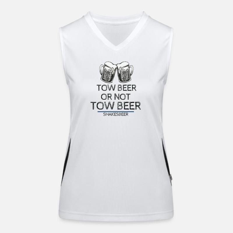 Bier oder nicht Bier Funktionelles Kontrast-Tank Top für Frauen
