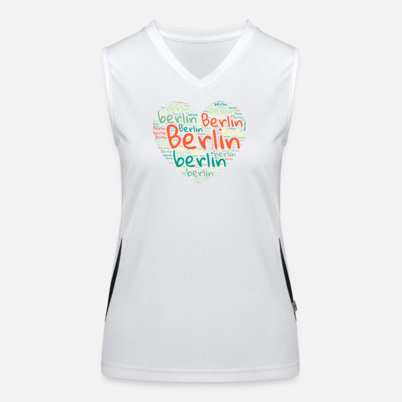 Berlin Funktionelles Kontrast-Tank Top für Frauen