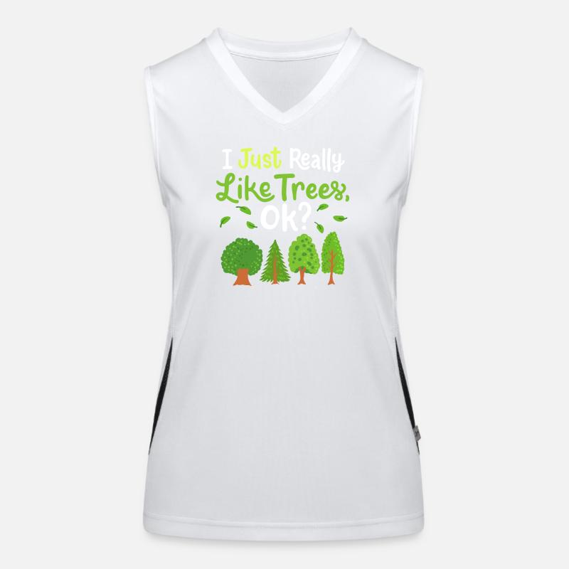 Trees Forest Women's Functional Contrast Tank Top