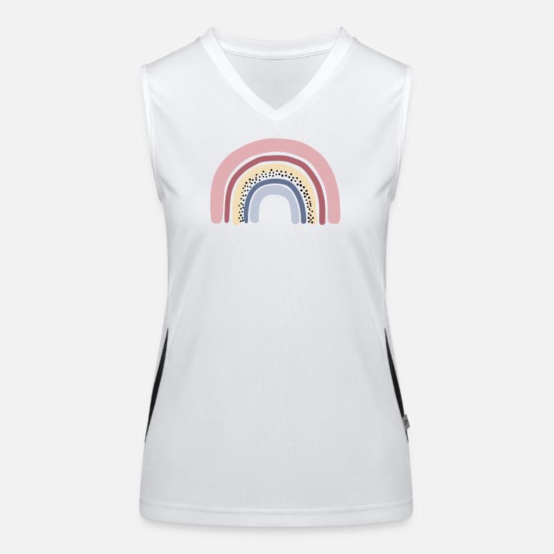 Rainbow pastel Women's Functional Contrast Tank Top