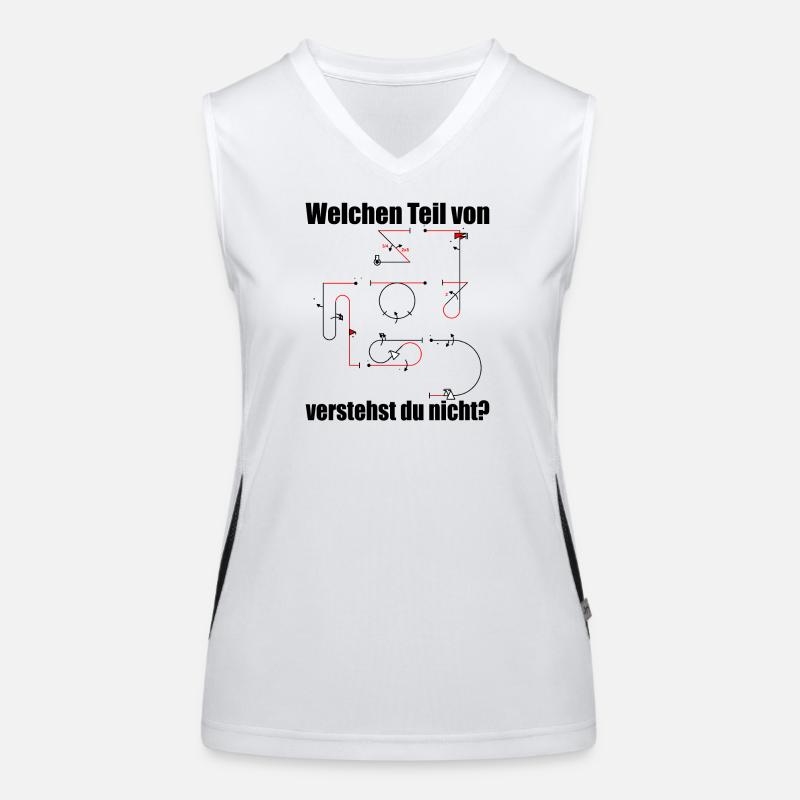 Aresti Symbole Kunstflug Programm Modellpilot Funktionelles Kontrast-Tank Top für Frauen