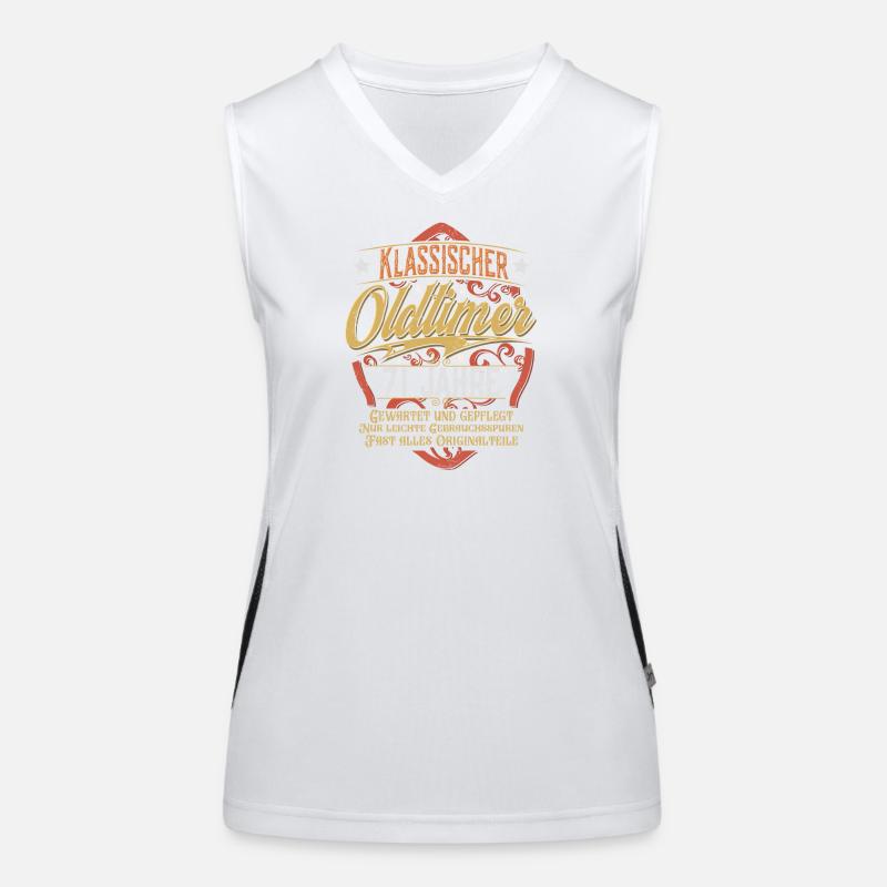 71. Geburtstag Oldtimer Funktionelles Kontrast-Tank Top für Frauen