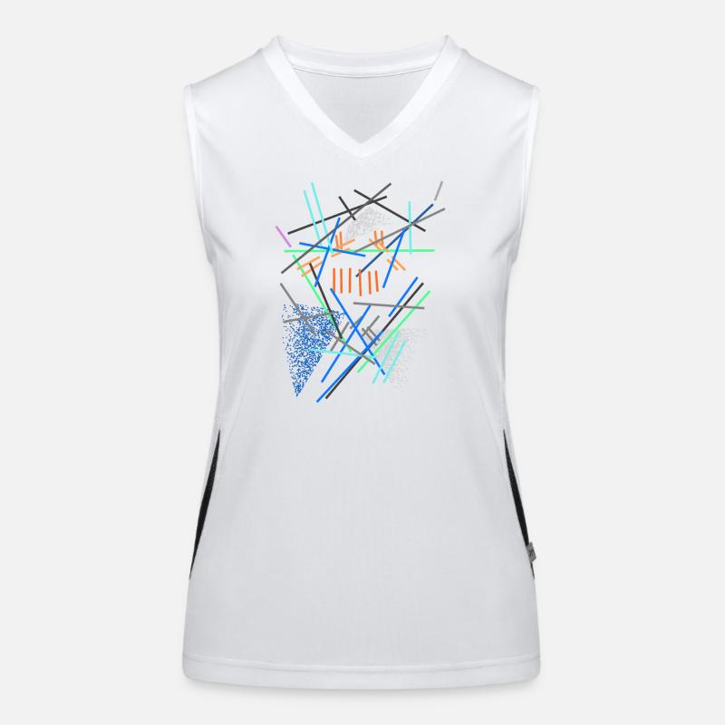 Structure architecturale - Abstrait Débardeur respirant contrasté Femme