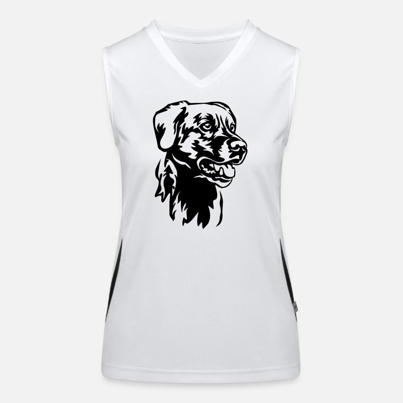 Labrador Kopf Funktionelles Kontrast-Tank Top für Frauen