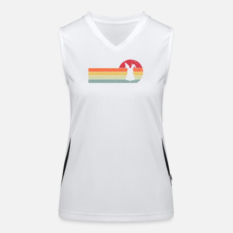 Hase Funktionelles Kontrast-Tank Top für Frauen