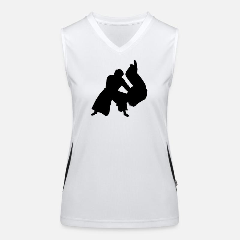 Lancer d’Aïkido Débardeur respirant contrasté Femme