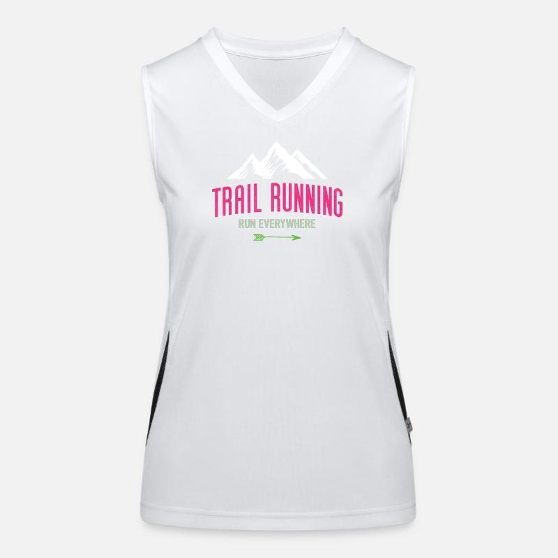 Trail Running – Courez partout Débardeur respirant contrasté Femme