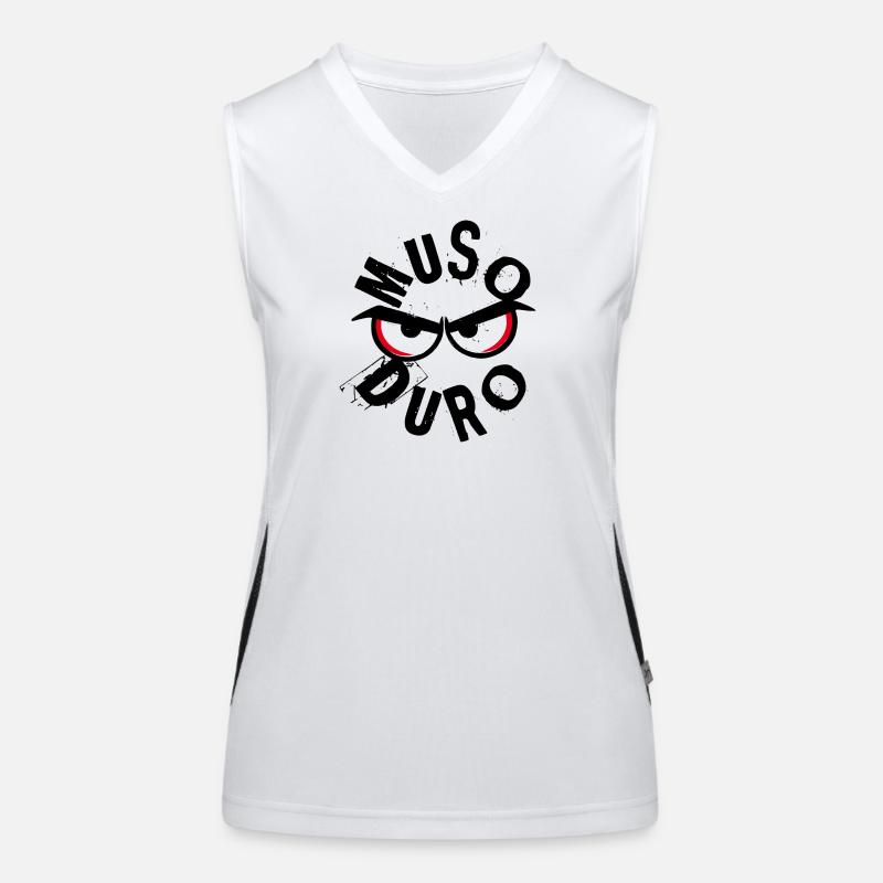 Muso Duro - Grumpy Face Women's Functional Contrast Tank Top