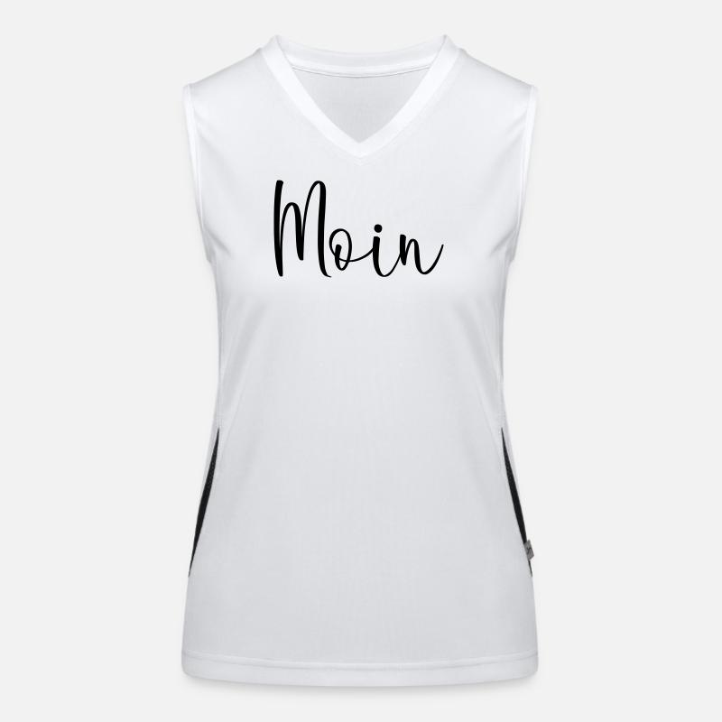 Moin sagen Funktionelles Kontrast-Tank Top für Frauen