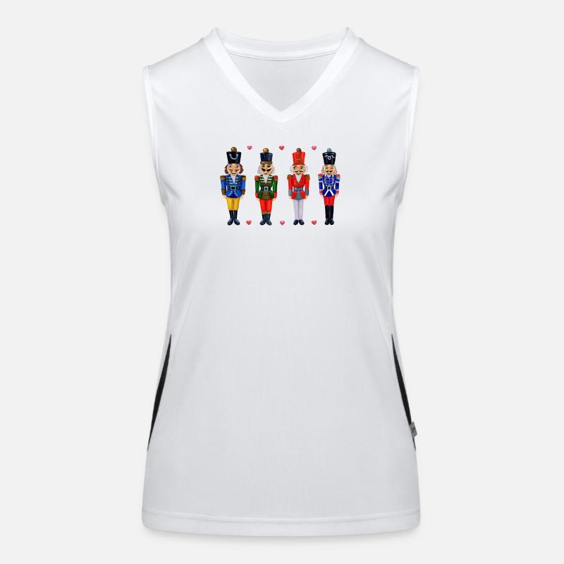 FOUR FUNNY NUTCRACKERS Women's Functional Contrast Tank Top