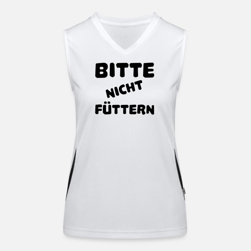 Bitte nicht füttern Funktionelles Kontrast-Tank Top für Frauen