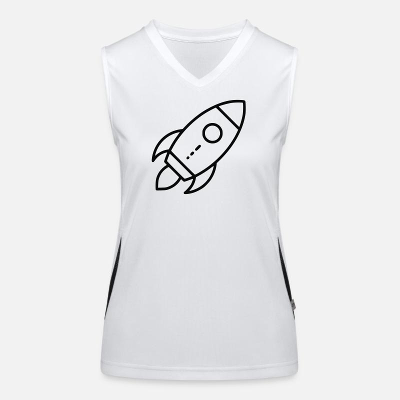 Rakete Funktionelles Kontrast-Tank Top für Frauen