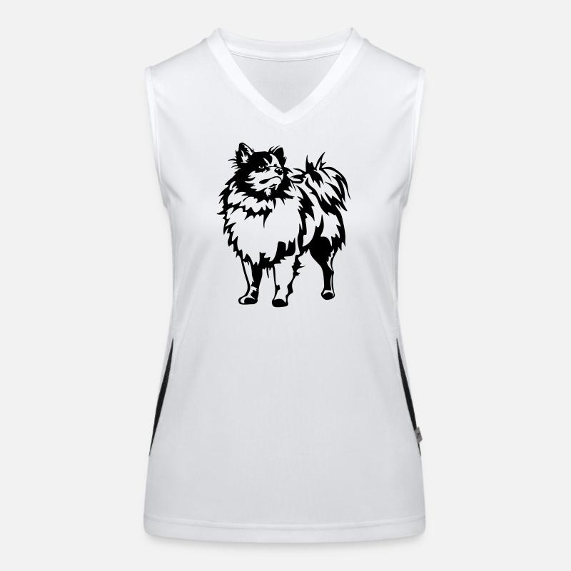 Spitz Funktionelles Kontrast-Tank Top für Frauen