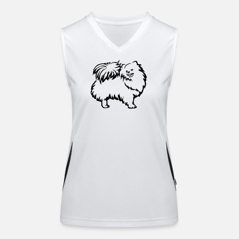 Dwarf spitz Women's Functional Contrast Tank Top
