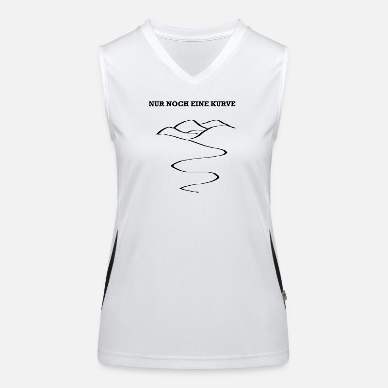 Nur noch eine Kurve Funktionelles Kontrast-Tank Top für Frauen