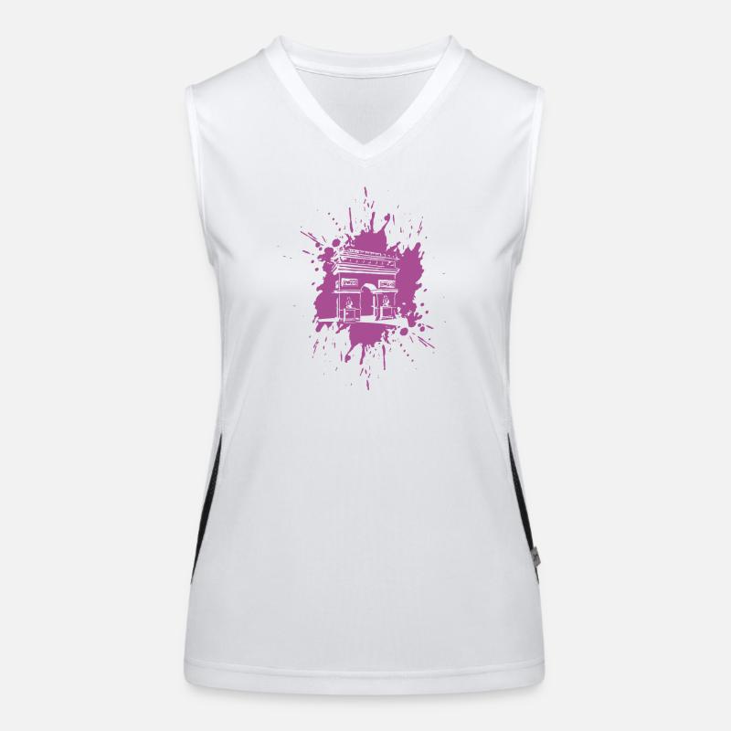 Arc de triomphe | Triumpfbogen Paris | Splash Funktionelles Kontrast-Tank Top für Frauen