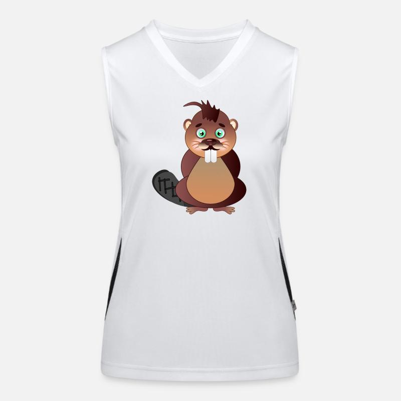 Beaver Beaver Teeth Women's Functional Contrast Tank Top