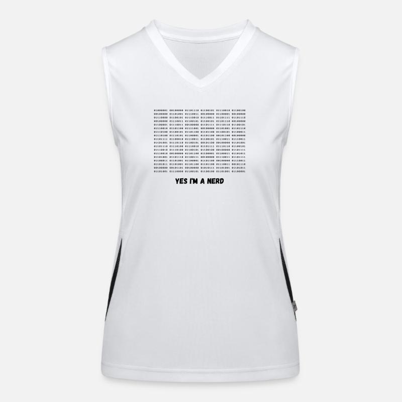 Ich bin ein Nerd Funktionelles Kontrast-Tank Top für Frauen