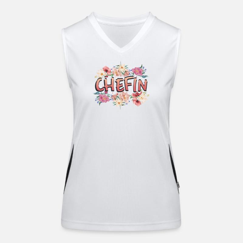Chefin Funktionelles Kontrast-Tank Top für Frauen