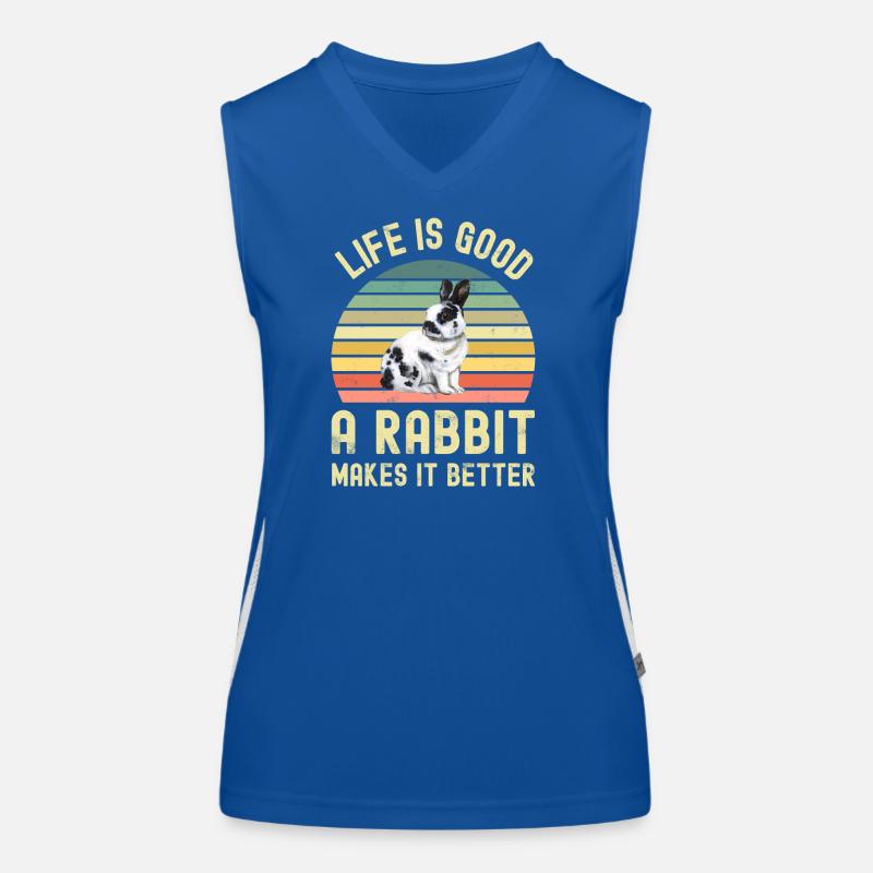 Hase Kaninchen Funktionelles Kontrast-Tank Top für Frauen