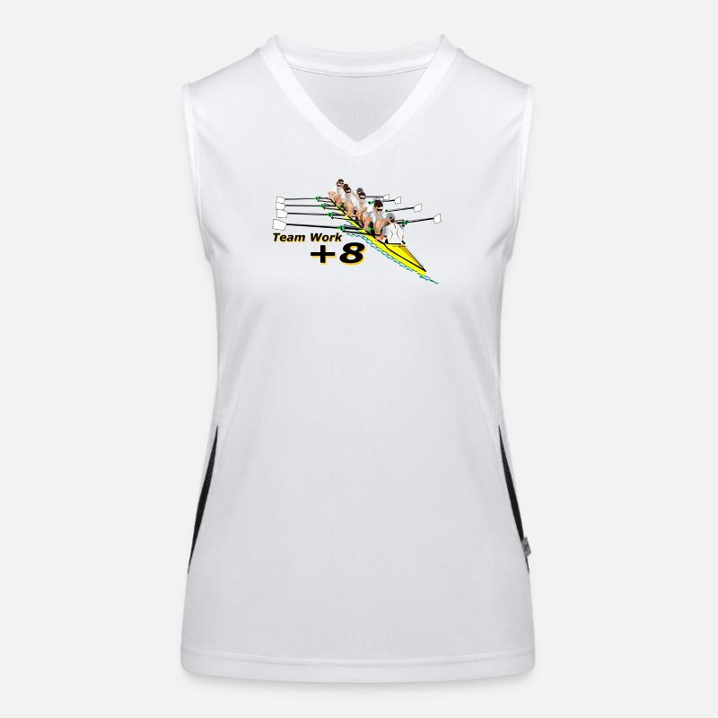 Rowing Equipment +8 Oars Women's Functional Contrast Tank Top