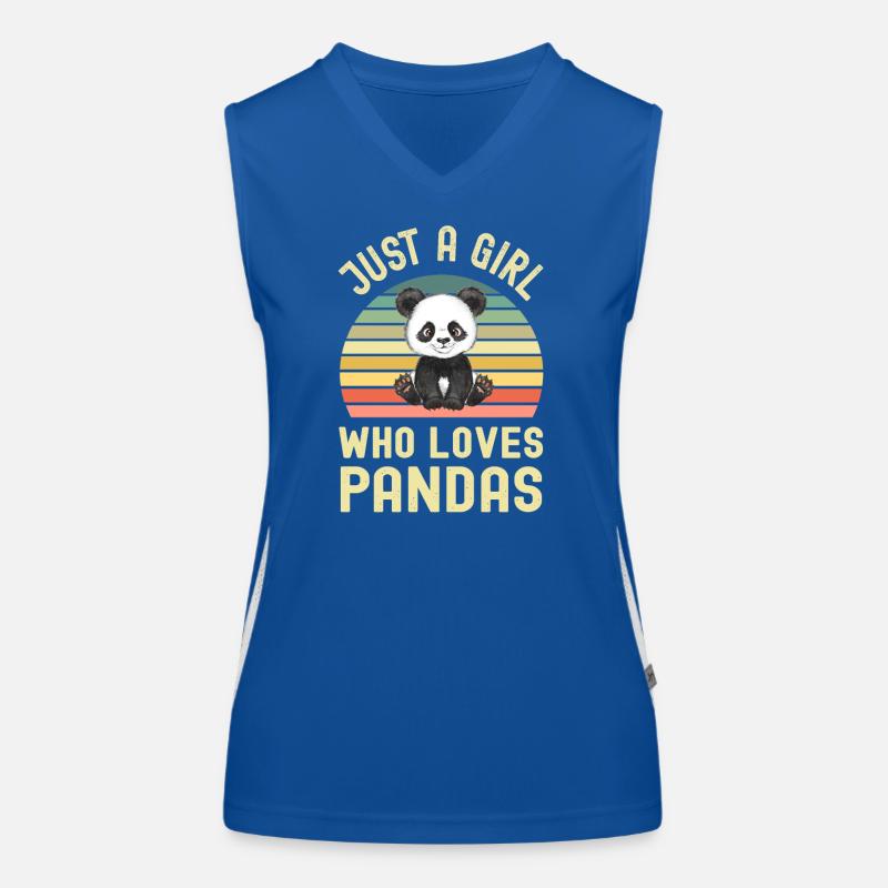 Panda Pandabär Funktionelles Kontrast-Tank Top für Frauen