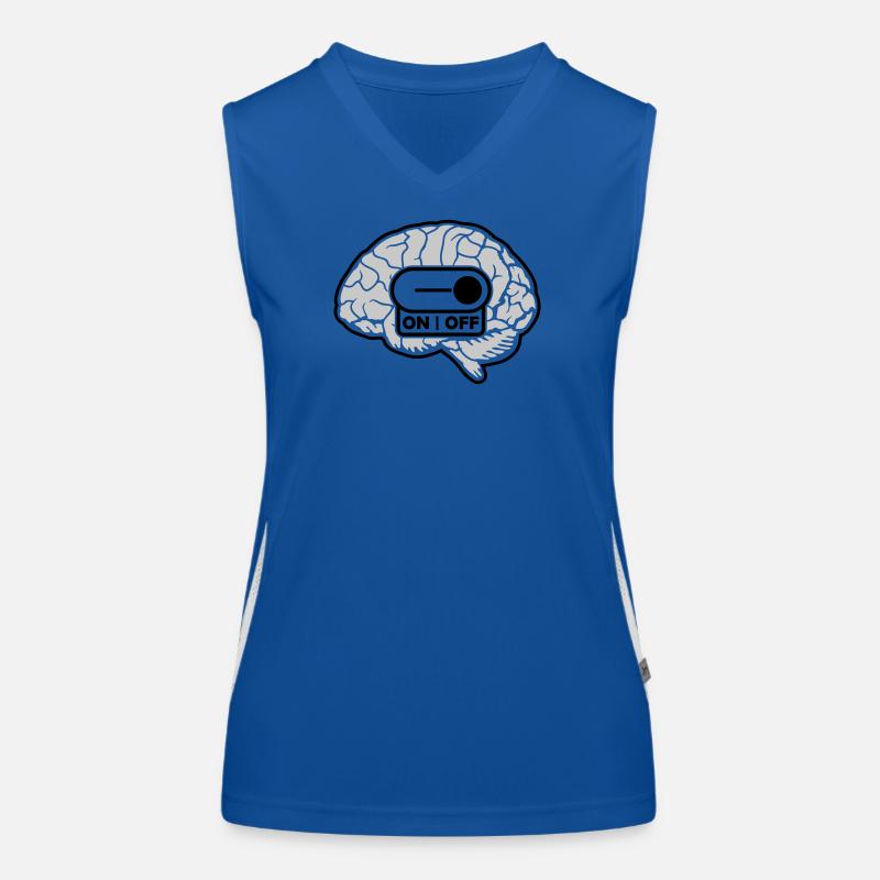 Turn off the brain switch Women's Functional Contrast Tank Top