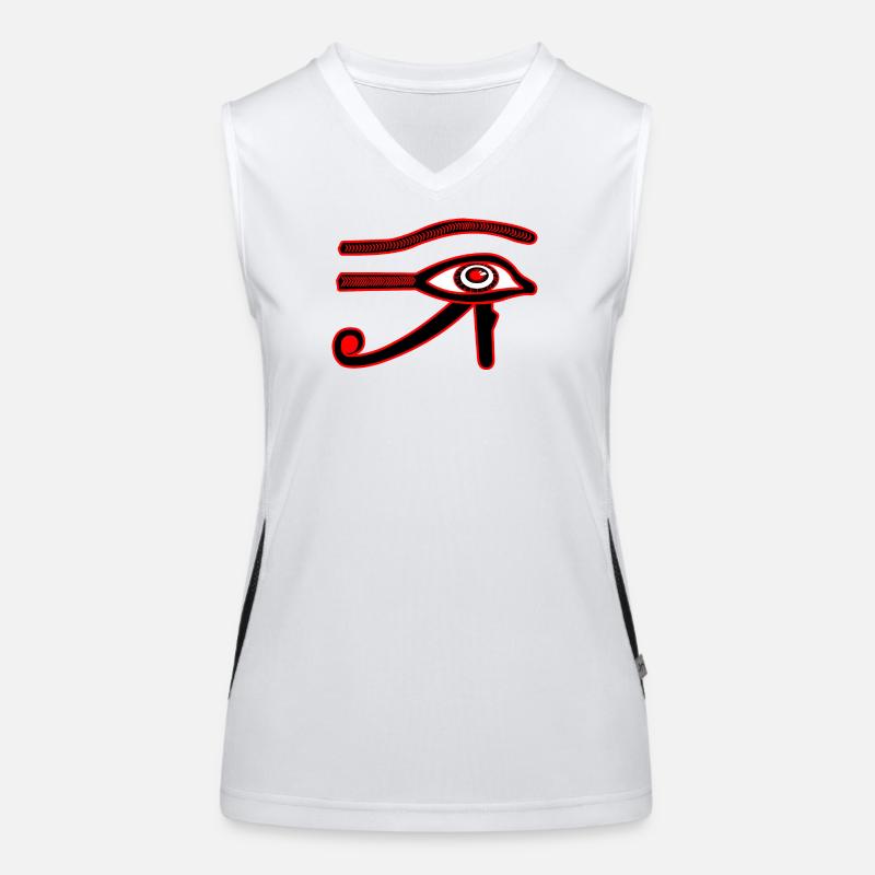 Oeil de râ oeil d’horus Débardeur respirant contrasté Femme