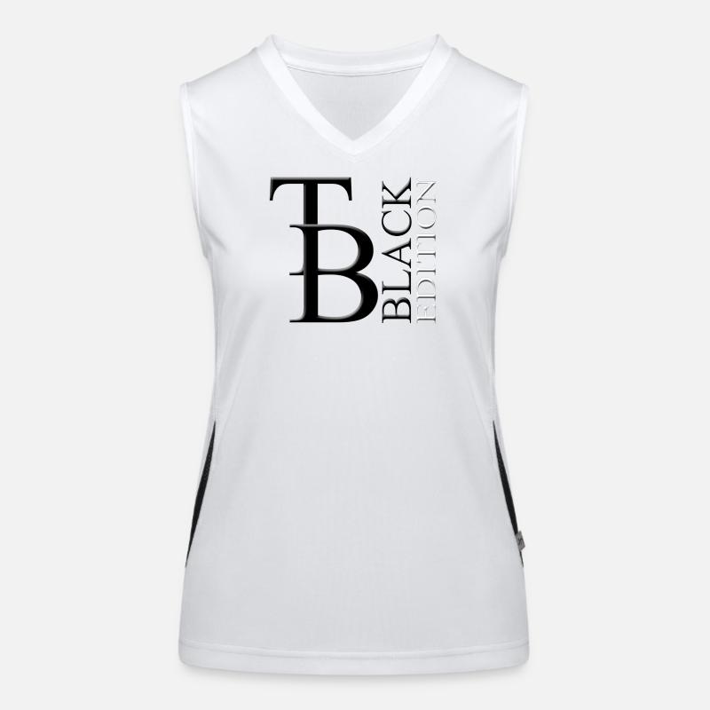 TB édition noire Débardeur respirant contrasté Femme
