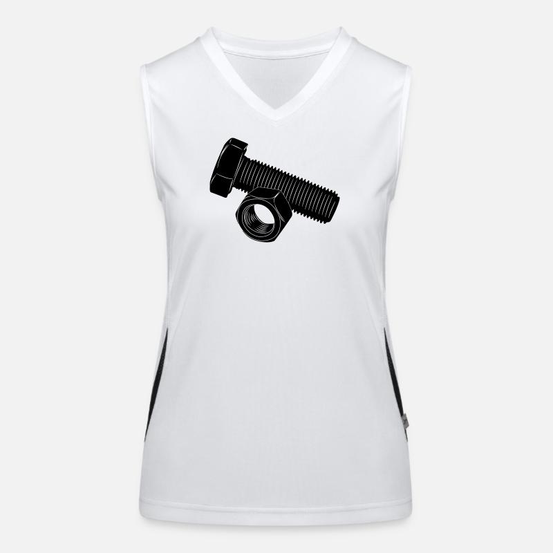 Bolt and nut Women's Functional Contrast Tank Top