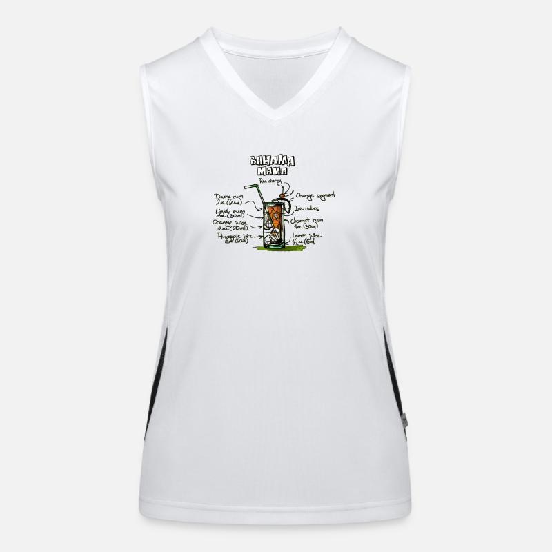 Bahama Mama Cocktail Funktionelles Kontrast-Tank Top für Frauen