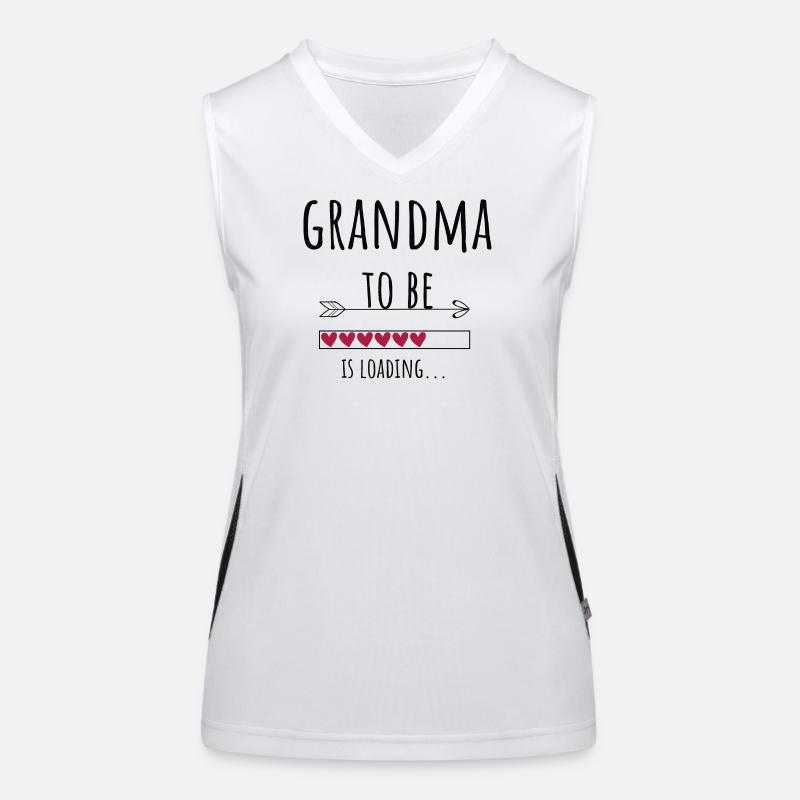 Oma Großmutter Ankündigung Schwanger Geschenk Funktionelles Kontrast-Tank Top für Frauen
