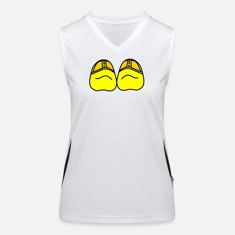 Clogs Funktionelles Kontrast-Tank Top für Frauen