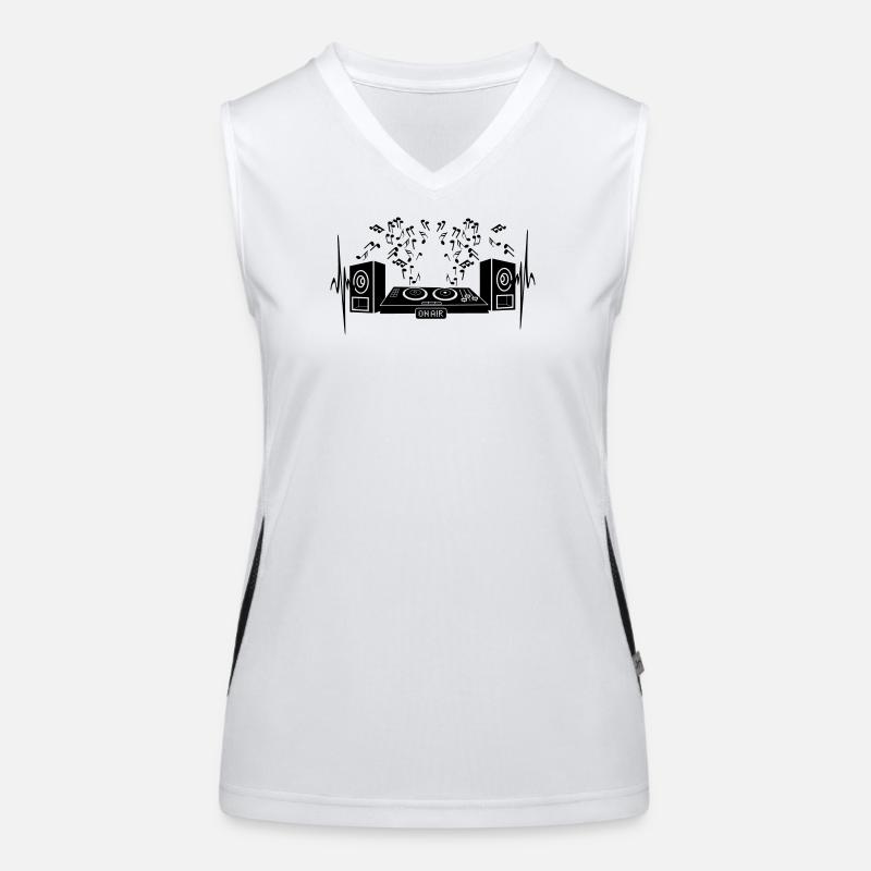 Discotheque turntable Women's Functional Contrast Tank Top