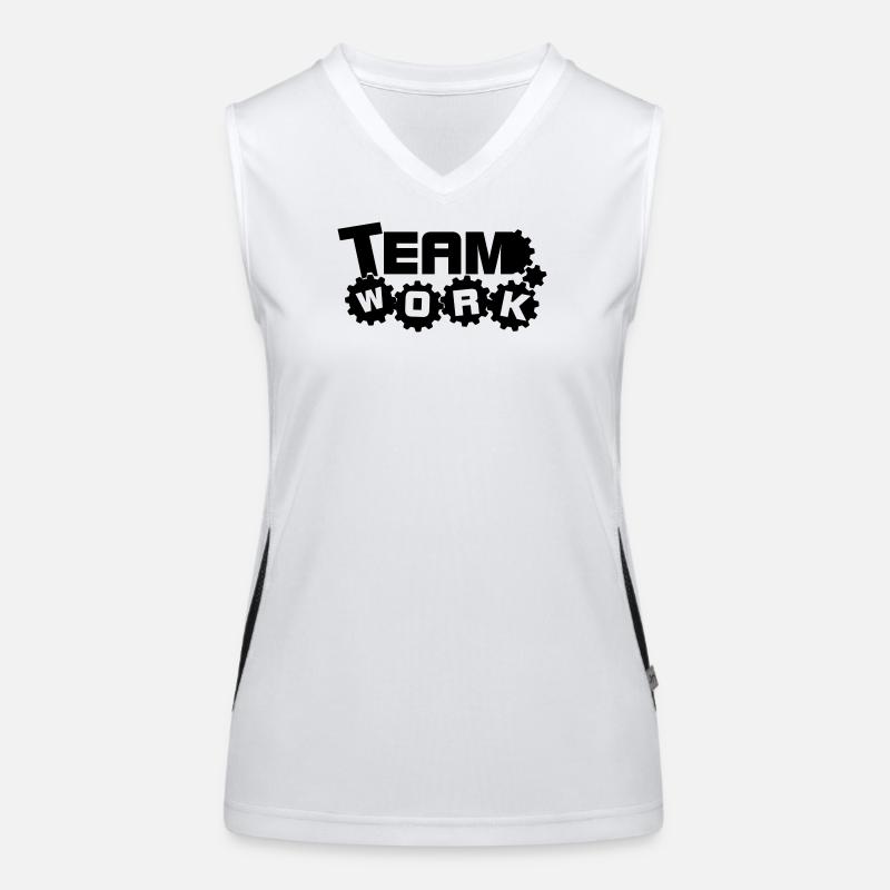 Teamarbeit 1 Funktionelles Kontrast-Tank Top für Frauen