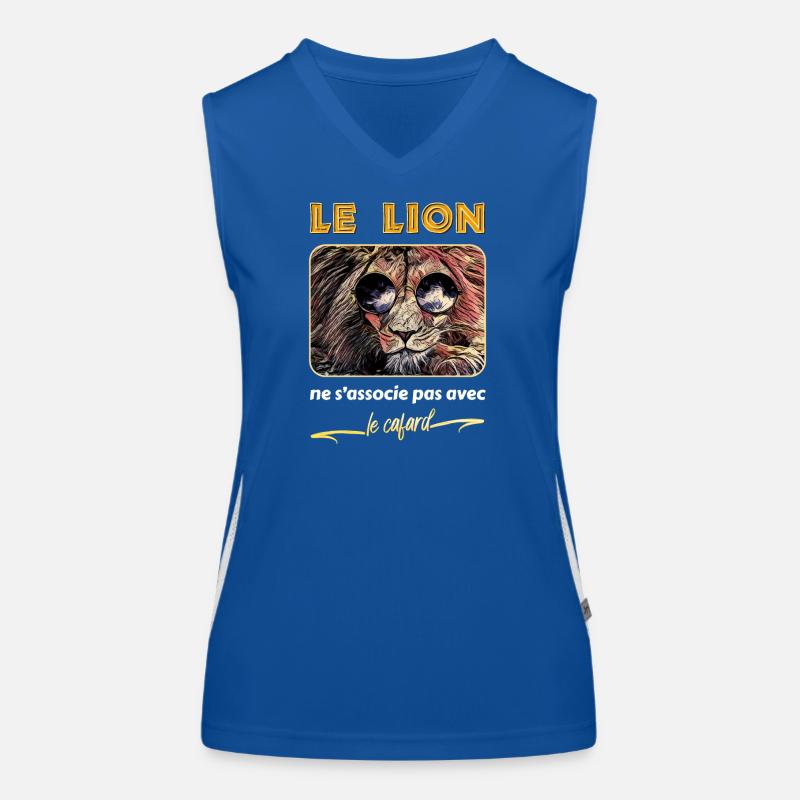 Le lion ne s'associe pas avec le cafard - Réplique Débardeur respirant contrasté Femme