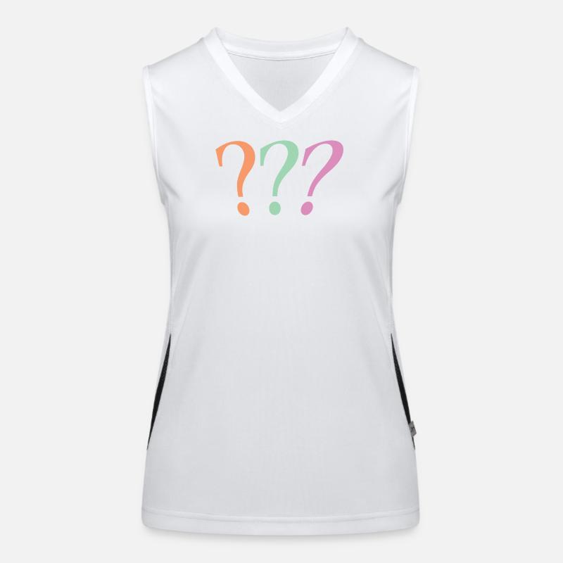 Question mark Women's Functional Contrast Tank Top